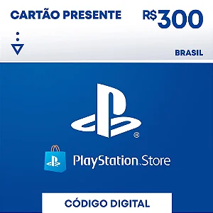 Cartão PSN Brasil R$ 300 (Cartão Presente)
