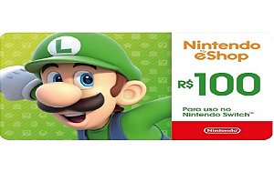 Cartão Gift Card Nintendo $100 Reais - Código Digital