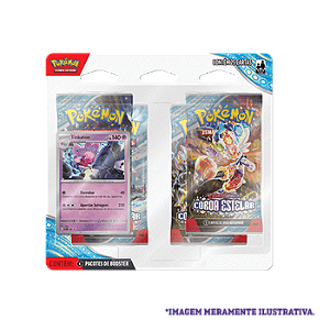 Pack Pokemon Quadruplo - Coroa Estelar - 25 Cartas