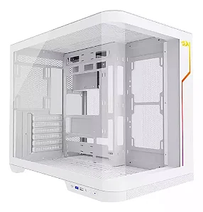 GABINETE WIDELOAD EXTREME VIDRO CURVADO CA-605W BRANCO