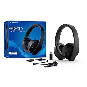 Headset Sony New Gold 7.1 Wireless - PS4 e PS4 VR