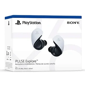Fone de Ouvido Sony PS5 sem fio Pulse Explore Branco