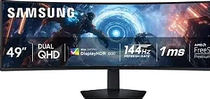 MONITOR SAMSUNG 49 GAMER CURVO ODYSSEY G9 DQHD VA 144HZ 1MS DCI92 HDR10 1000R AJ ALT, F-SYNC PREMIUM PRO, LS49FG910ELXZD