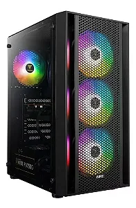 PC- Ryzen 5 - 5500/ A520/SSD480GB/16GBDDR43200/550W/RTX 3050 6GB/AURA PRETO