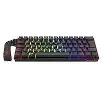 TECLADO GAMER REDRAGON FIZZ MAGNETIC RGB K617RGB-MP-PT PTO (SWITCH AMBERMAG) SEM FIO