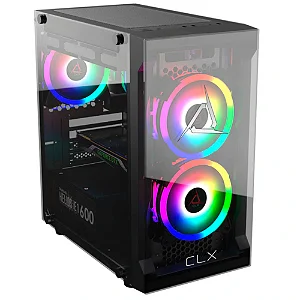 GABINETE GAMER CLX TALOS E2K V1 C/FAN PRETO CLX-TALOS E2K V1
