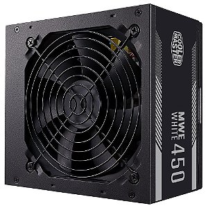 Fonte Cooler Master MWE 450W, 80 Plus - MPE-4501-ACAAW-BR