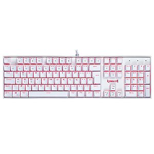 Teclado Gamer Redragon Mitra Branco (K551W - Red)