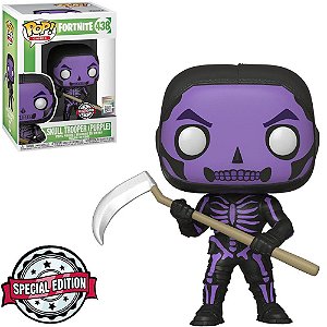 Funko Pop #438 - Skull Trooper Pur-  Fortnite Roxo