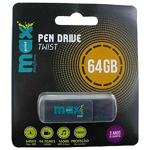 Pen Drive Twist 64GB Max Print