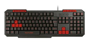 Teclado Gamer Multilaser Slim Vermelho - Multilaser