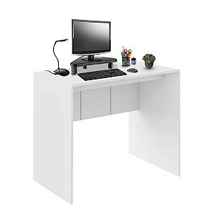 Mesa Para Computador 90cm Branco Fosco