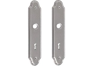 Espelhos Para Fechadura Acabamento Inox  Stam 813 Entrada de Chave Porta Madeira Casa