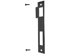Contra Testa Para Fechadura 55 mm De Porta de Madeira Reposição Aliança Preto Fosco