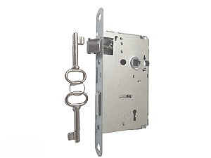 Mecanismo de Fechadura 55 MM Arouca Interna Porta Madeira Casa Residência Trinco Reversível