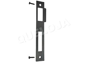 Contra Testa Para Fechadura 40 mm De Porta de Madeira Reposição Aliança Preto Fosco