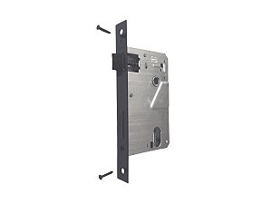 Mecanismo De Fechadura 55 mm Em Preto Fosco Aliança Ref. 3600 Trinco Reversível Reposição Porta Madeira
