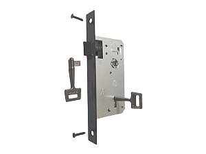 Mecanismo De Fechadura 40 mm Interna Aliança Cor Preto 2700 de Porta de Madeira Casa