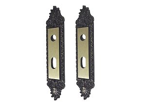 Acabamentos Para Fechadura Em Espelhos De Porta Colonial Antiga Aliança 40 mm Externa