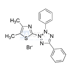 [298-93-1] BROMETO DE TIAZOLIL AZUL DE TETRAZOLIO 98% (Azul de tiazolil Brometo de tetrazólio), 1G