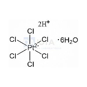 [18497-13-7] ACIDO HEXACLOROPLATINICO IV -  37.5+ EM PLATINA , 1G