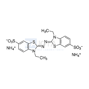 [30931-67-0] AZINO-BIS(3-ETHYLBENZOTHIAZOLINE-6-SULFONIC ACID) (2,2) ≥98% (Ácido 2,2′-azino-bis(3-etilbenzotiazolina-6-sulfônico)), 1G