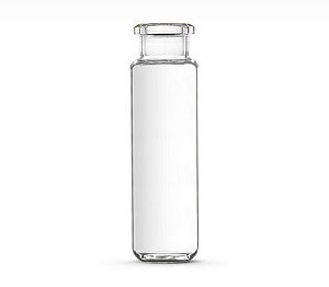 Vial, Vidro Transparente , 20Ml (22X75Mm), Fundo Abaolado, Tipo Crimp Sem Tampa  100/Pk.