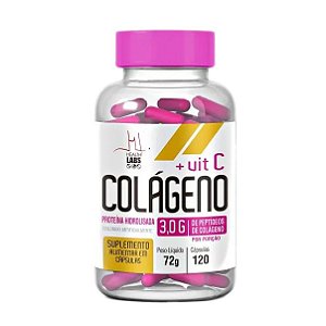 Colágeno + Vitamina C - 120 Cápsulas - Health Labs