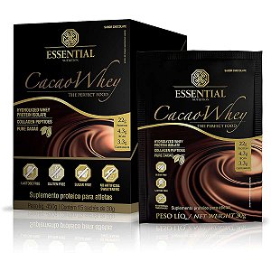 Cacao Whey - Caixa C/ 15 Saches de 30g - Essential Nutrition