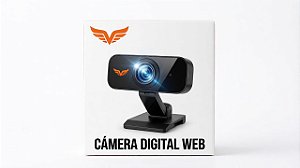 Webcam Full HD 1080P com Microfone - Chamadas Profissionais!