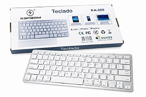 Teclado Sem Fio Kapbom KA-689 ABNT2 Slim