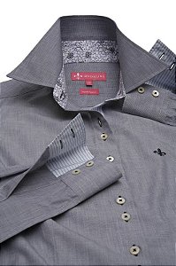Camisa Dudalina Cinza