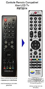 Controle Remoto Compatível XION smart TV XI-LED32 FBT2214