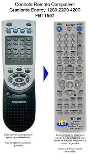 Controle Remoto Compatível - Gradiente AS40/2 AS80/2 1200 2200 4200 FBT1507
