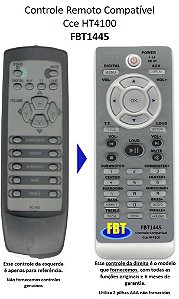 Controle Remoto Compatível CCE HARMAN HT400 RC400 401 FBT1445