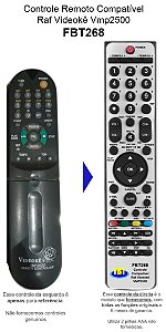 Controle Compatível RAF Videokê Vmp 2500 FBT268