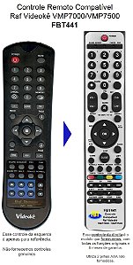 Controle Remoto Compatível - RAF Videokê Vmp  7000 7500 (BINGO) FBT441
