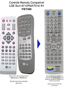 Controle Remoto Compatível - LG Som 6710fmat01a Lm-u1050a/d/x 101 FBT406