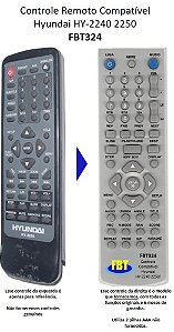 Controle Remoto Compatível Hyundai Hy2240 2250 FBT324