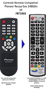 Controle Remoto Compatível Pioneer Recep Gex 1480dtv 10 FBT1933