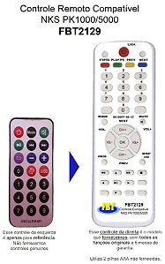 Controle Remoto Compatível P/ Nks Pk 1000 1500 Excellence 300 Pk5000 FBT2129