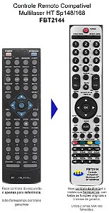 Controle Remoto Compatível - Multilaser Home SP148 SP168 FBT2144