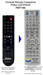 Controle Remoto Compatível Exclusivo Philco PH24A diferente do PH24M FBT1195
