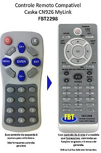 Controle Remoto Compatível Interface Multimidia Caska CN926 FBT2298