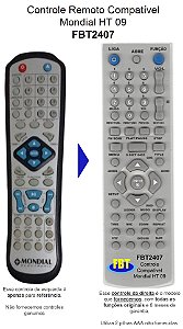 Controle Remoto Compatível - Mondial Ht09 Ht 09 FBT2407