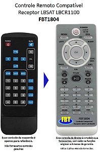 Controle Remoto Compatível Lbsat Lbcr1100 Tv Dig Automot 2 FBT1804