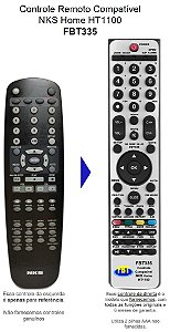 Controle Remoto Compatível - NKS Home Ht 1100 FBT335