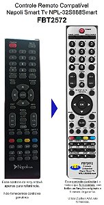 Controle Compatível LCD TV Napoli FBT2572