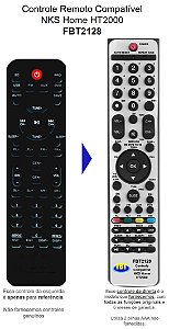 Controle Remoto Compatível - NKS Home HT2000 79G FBT2128