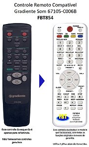 Controle Compatível Gradiente Volcanic 6710s C006b FBT854